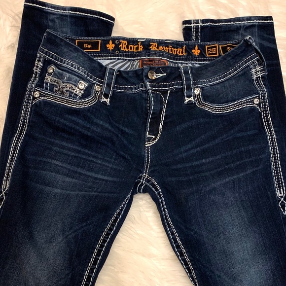 Rock Revival Denim - Women’s ROCK REVIVAL Kai Straight Jeans- 29 NWOT🌟
